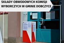 zielone drzwi ze skrzynką wyborczą