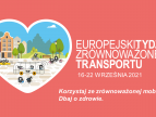 Europejski Tydzień Zrównoważonego Transportu. Korzystaj ze zrównoważonej mobilności. Dbaj o zdrowie.