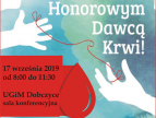 plakat - zostań honorowym dawcą krwi