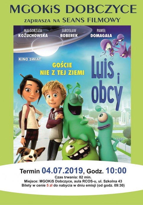 plakat - Seans filmowy Luis i obcy