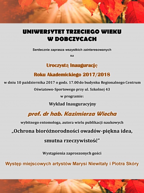 plakat Uniwersytet Trzeciego Wieku