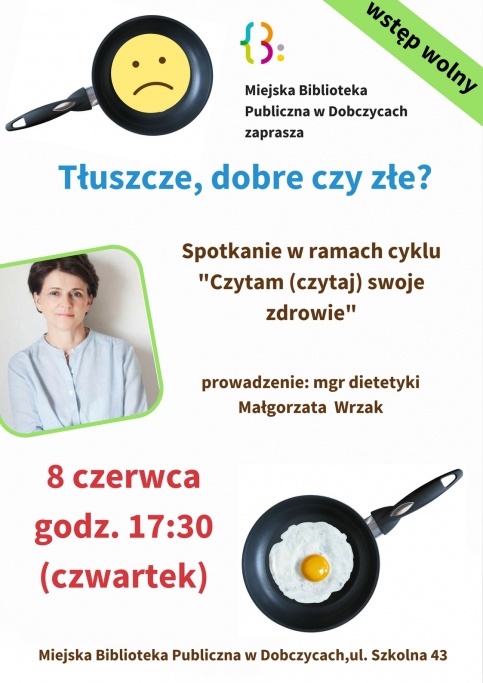 plakat - tłuszcze dobre czy złe