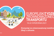 Europejski Tydzień Zrównoważonego Transportu. Korzystaj ze zrównoważonej mobilności. Dbaj o zdrowie.