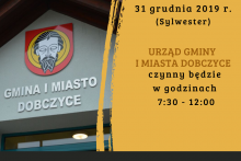 Zmiana godzin pracy urzędu w dniu 31 grudnia