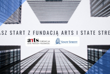 plakat informacyjny o projekcie Nasz Start z ARTS i State Street