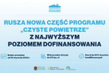 Grafika promująca program Czyste powietrze