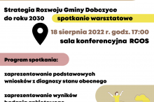 OPRACUJMY RAZEM STRATEGIĘ ROZWOJU GMINY DOBCZYCE