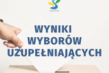 urna i napis: wyniki wyborów uzupełniających