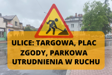  ulice Targowa, Plac Zgody, Parkowa - utrudnienia w ruchu