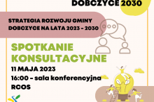 Konsultacje projektu Strategii Rozwoju Gminy Dobczyce na lata 2023 -2030