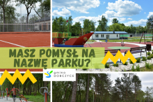 grafika - park miejski w Dobczycach