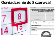  Ostateczny termin składania oświadczeń mija 8 czerwca