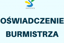 oświadczenie burmistrza