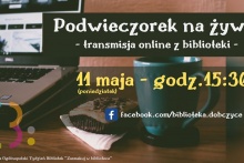 Podwieczorek na żywo z dobczyckiej biblioteki