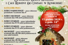 plakat z opisem konkursu szopek tradycyjnych i krakowskich 