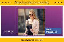 plakat promujący projekt „Wróć z POWERem!"