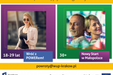 bezpłatny projekt aktywizacji zawodowej - plakat informacyjny