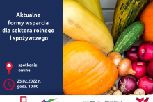 Wsparcie dla sektora rolno-spożywczego w 2022 roku - spotkanie informacyjne 