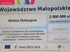 symboliczny czek na kwotę 2 mln złotych