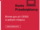 infografika z napisem: konto przedsiębiorcy. Biznes.gov.pl i CEiDG w jednym miejscu