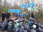 akcja sprzątania brzegów Raby