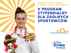 Grafika promująca program stypendialny dla zdolnych sportowców