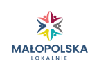 logo małopolska lokalnie u góry kolorowy kwiat poniżej napis małopolska lokalnie