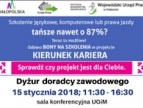 spotkanie z doradcą zawodowym - plakat informacyjny