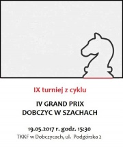 IX turniej z cyklu IV Grand Prix Dobczyc w szachach