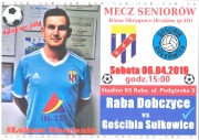 Mecz seniorów Raba Dobczyce vs Gościbia Sułkowice