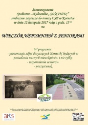 Wieczór wspomnień z seniorami w Kornatce