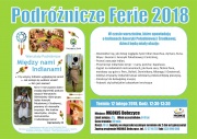 plakat Podróżnicze Ferie 2018