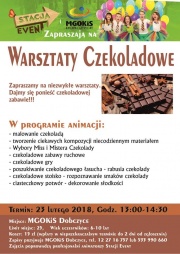 Plakat "Warsztaty Czekoladowe" 