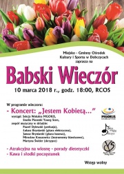 Babski Wieczór - plakat