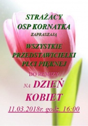 Dzień Kobiet w Kornatce - plakat