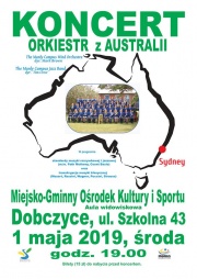 plakat - koncert orkiestr z Australii