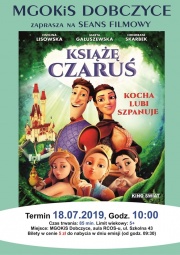 plakat - Seans filmowy - Książe Czaruś - kocha, lubi, szpanuje