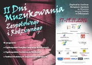 Plakat "II Dni Muzykowania Rodzinnego"