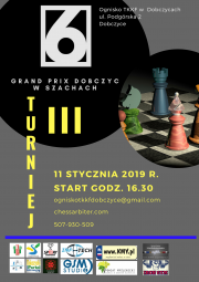 plakat - III Grand Prix w szachach