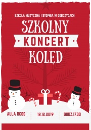 plakat - koncert kolęd Szkoły Muzycznej