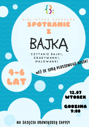 Plakat "Spotkanie z bajką"