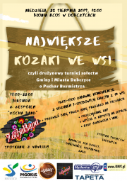 plakat - największe Kozaki we wsi