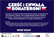 plakat -  „My nigdy nie poddamy się…”