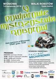 V Powiatowe Mistrzostwa Robotów - plakat