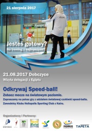 Plakat - speed ball - trening z mistrzami