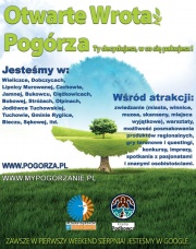 plakat - Otwarte Wrota Pogórza