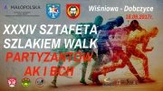 baner - sztafeta szlakiem walk partyzantów 2017