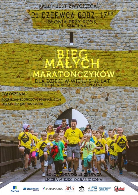 plakat - Biega Małych Maratończyków