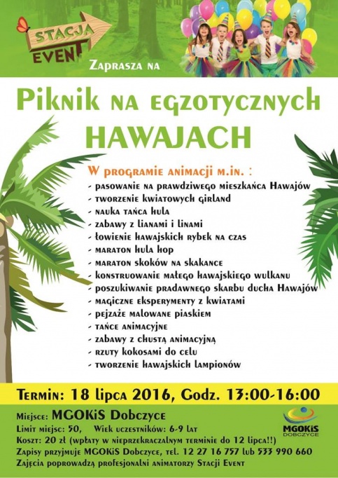 PIKNIK NA EGZOTYCZNYCH WAKACJACH