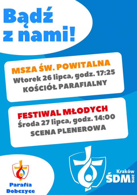 plakat - Światowe Dni Młodzieży